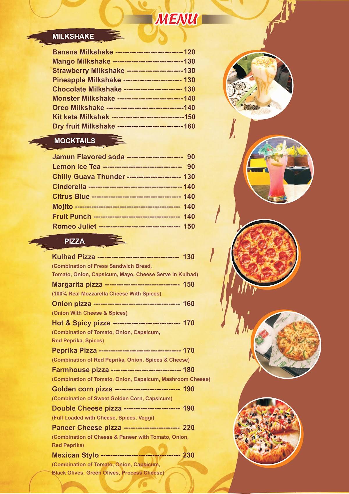 Capt's Cafe Beans The Coffee Lounge menu