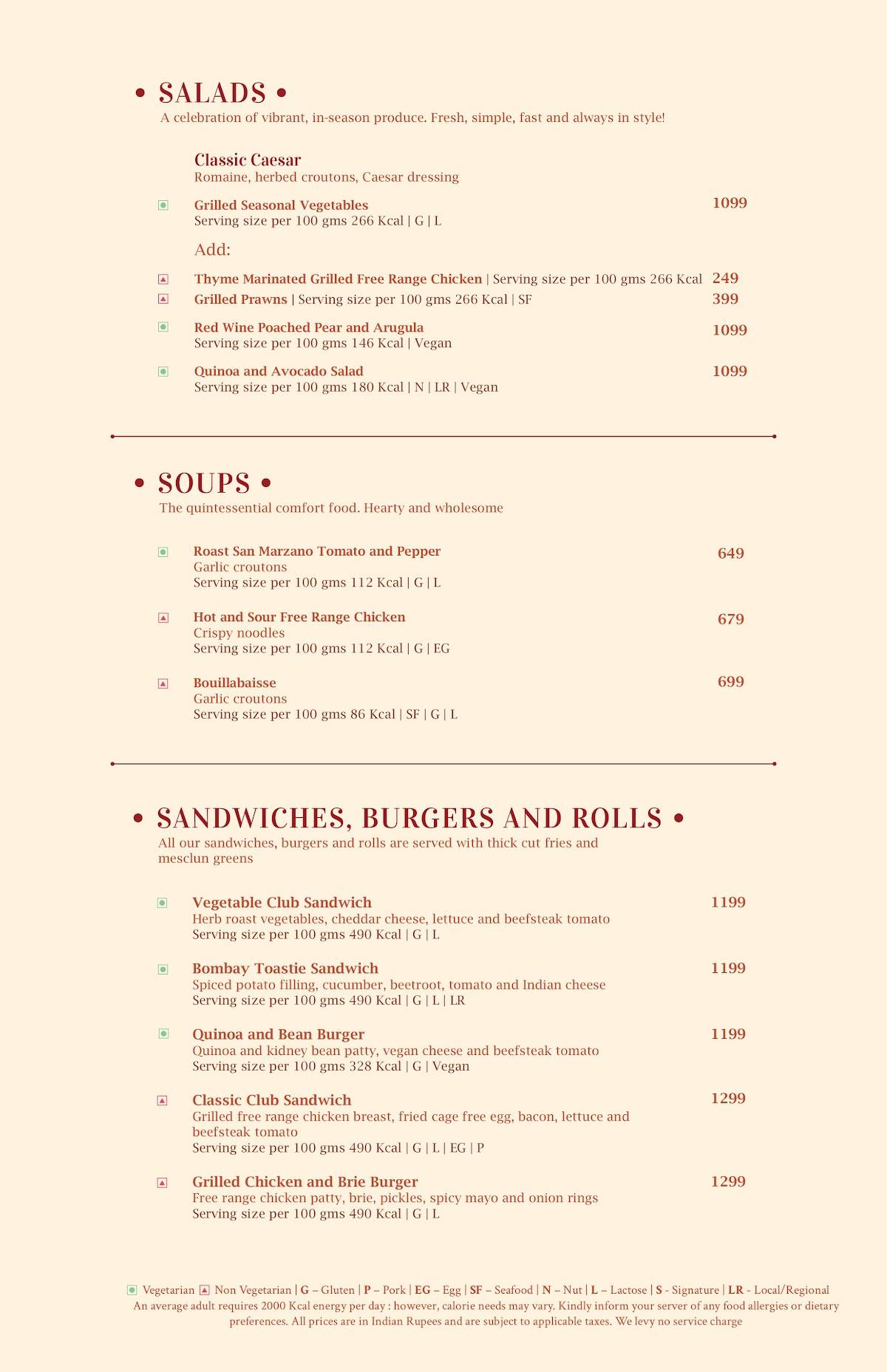 Miri menu