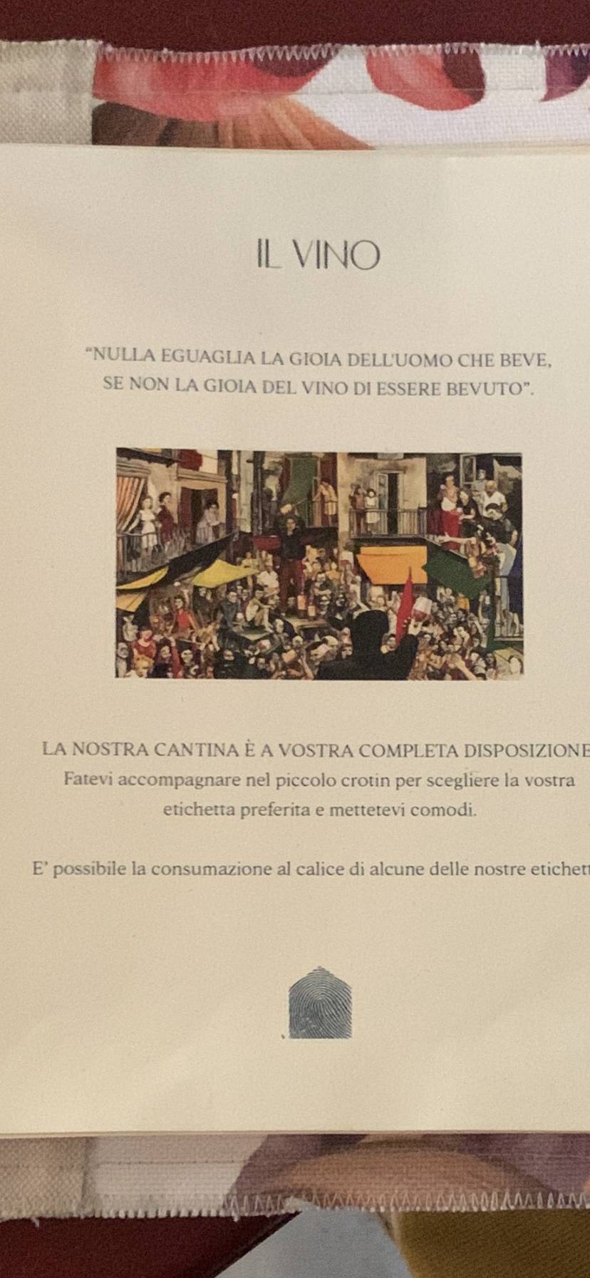 Menu di Casa Dirce 
