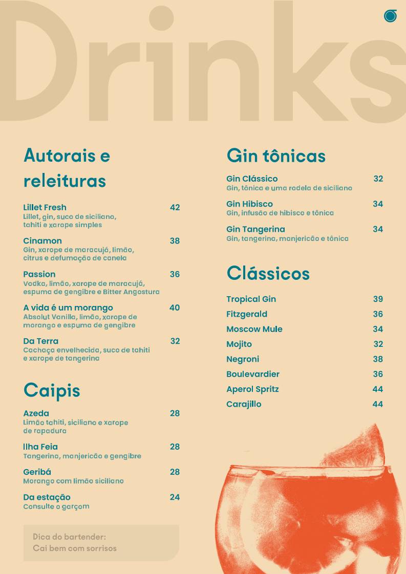 Casa Somar Búzios cardápio