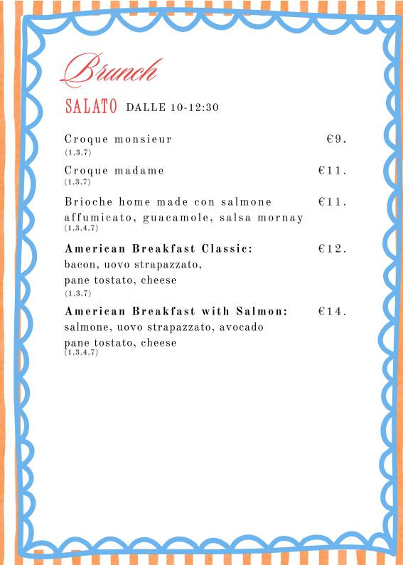 Menu di Casa Vidaschi 