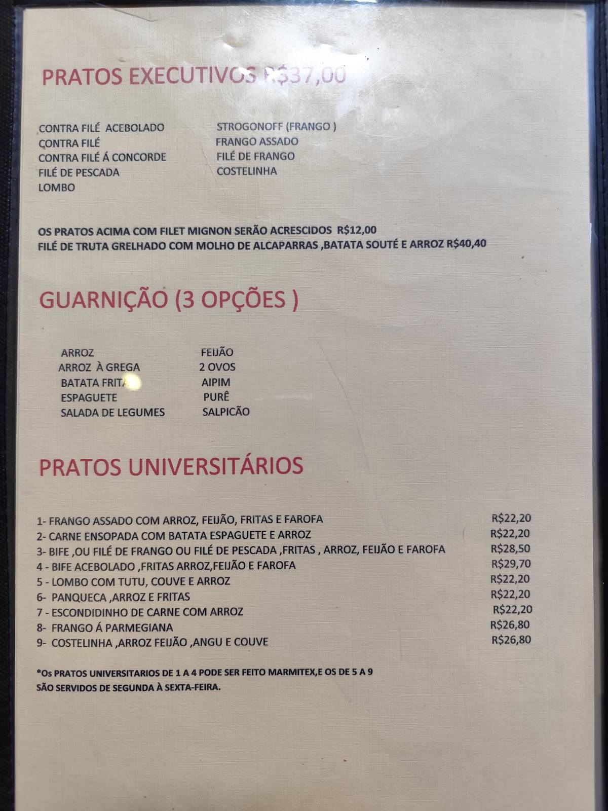 Casa do Chopp Restaurante e Pizzaria cardápio
