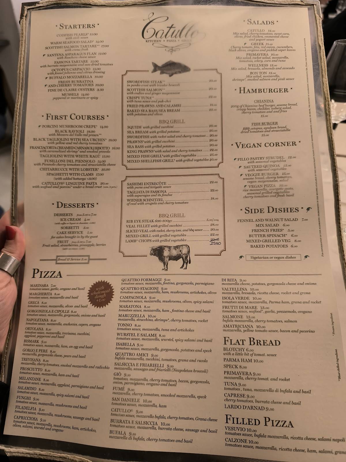 Menu di Catullo 