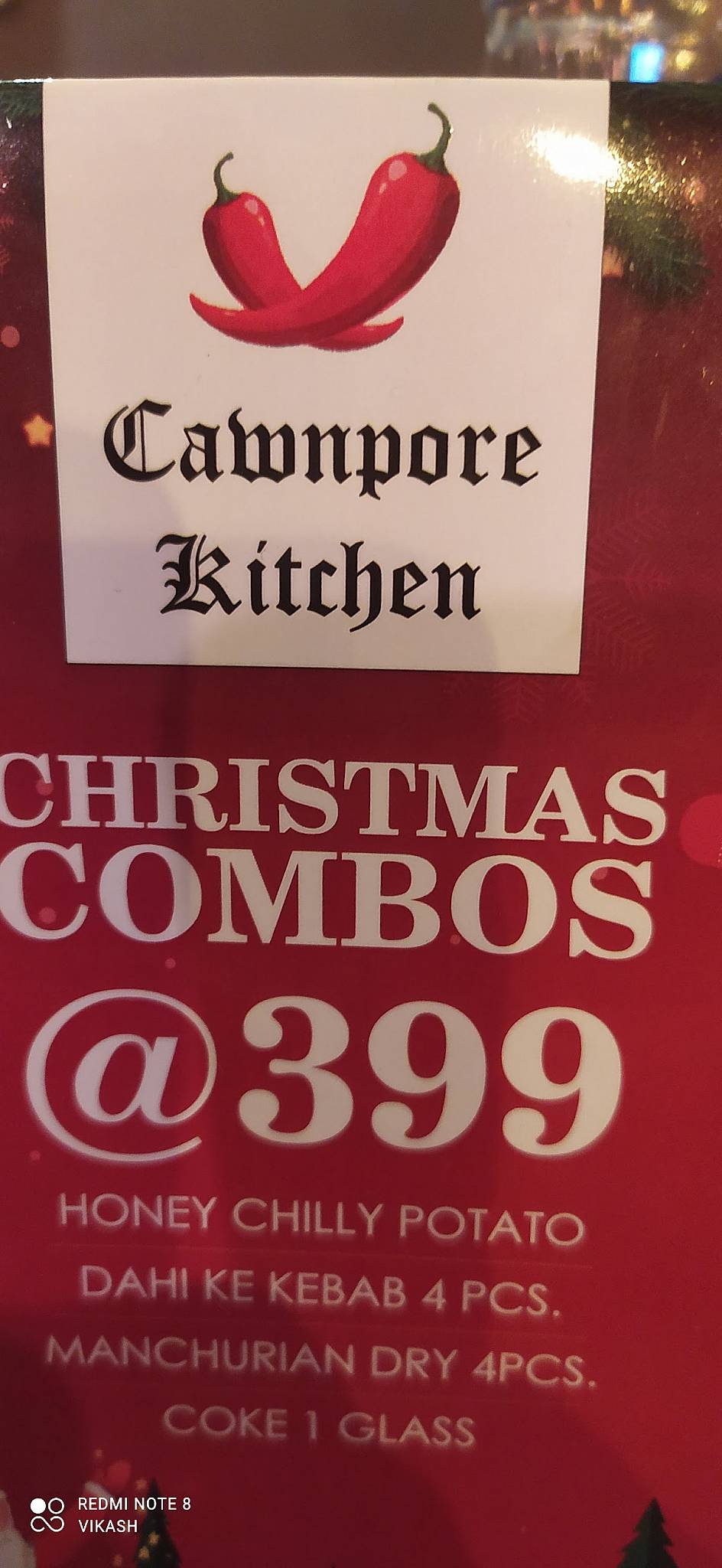 Cawnpore Kitchen menu