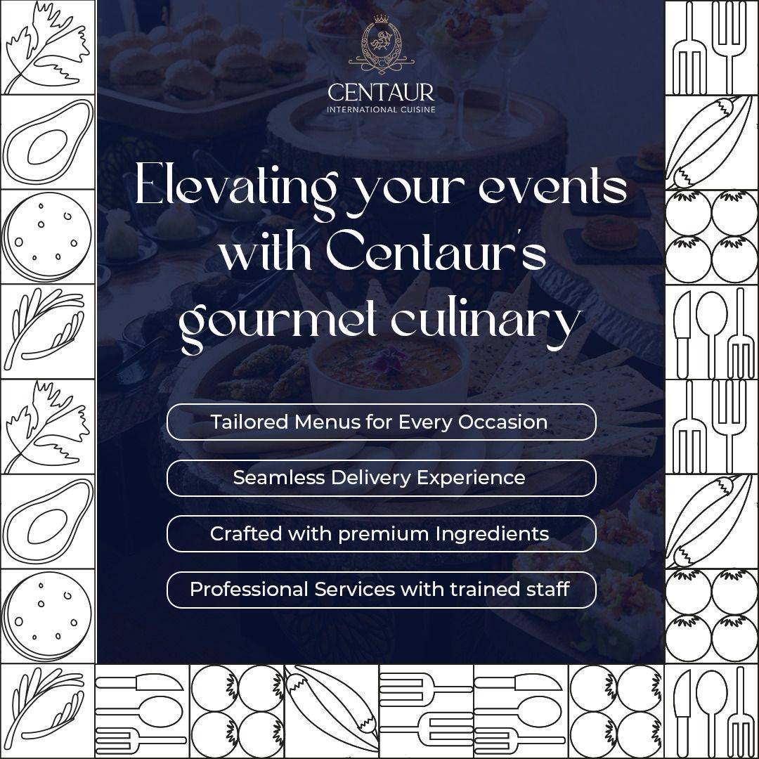 Centaur Gourmet Kitchen Catering Services menu