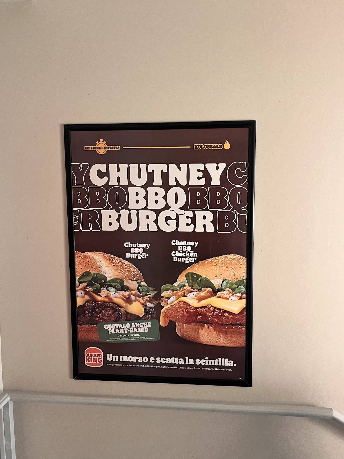 Menu di Burger King 