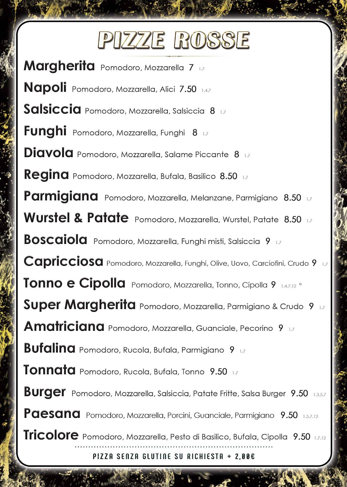 Menu di Jolly Ristorante Pizzeria 