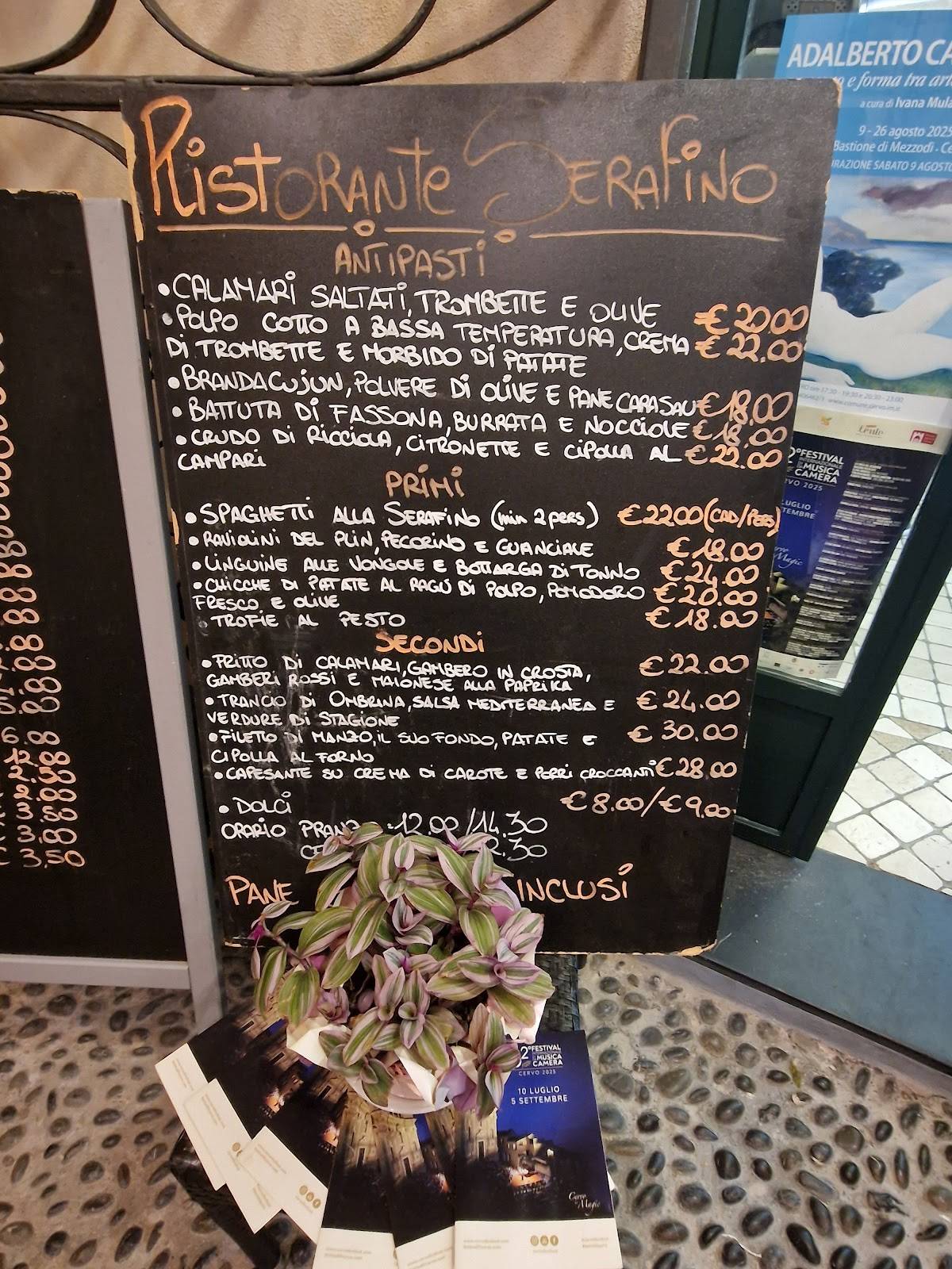 Menu di Ristorante Serafino 
