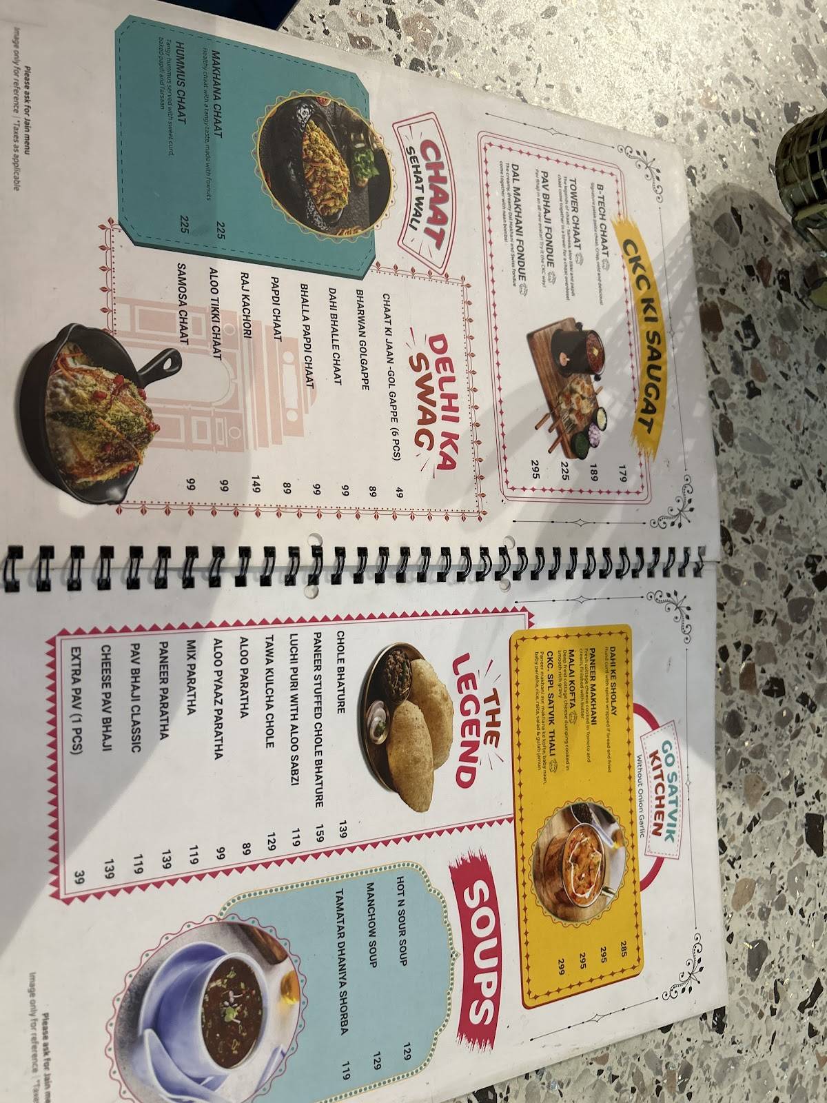 Chaat Ka Chaska menu