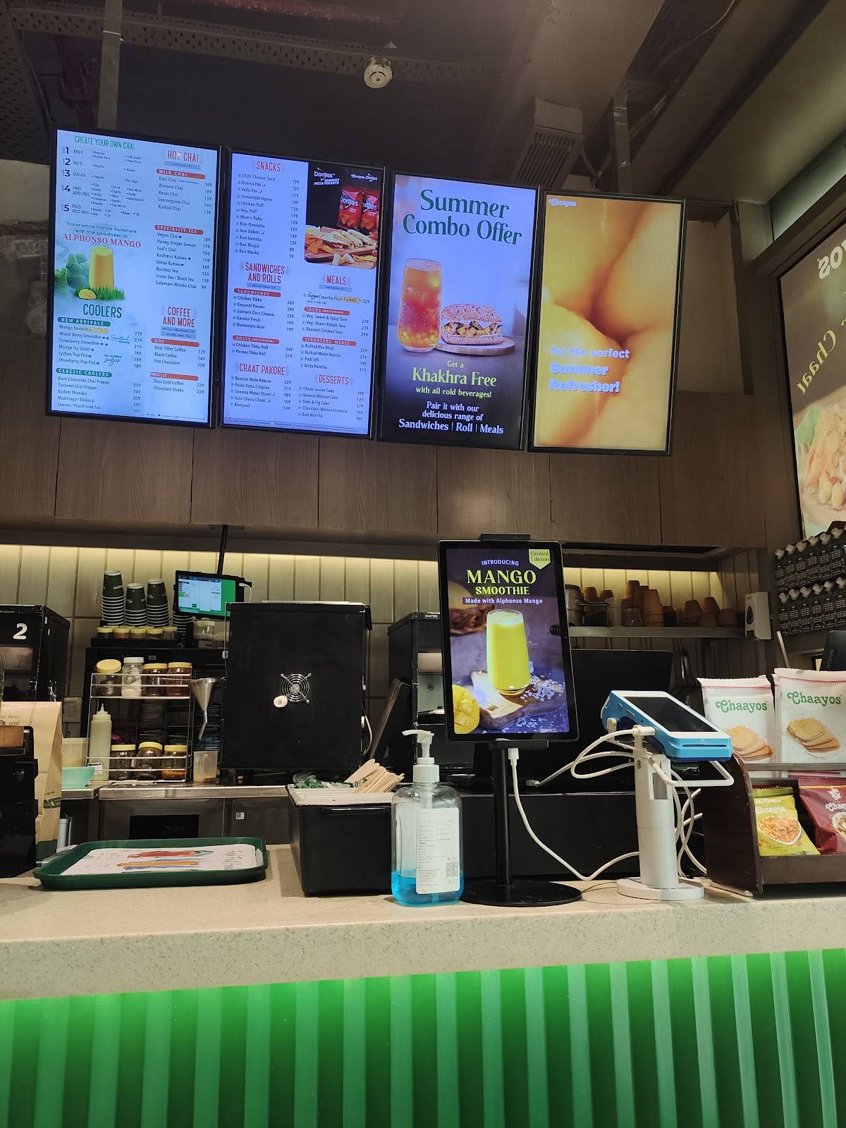 Chaayos Cafe at Epicuria Mall menu