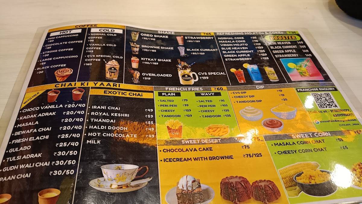 Chai Sutta Bar Ranchi menu