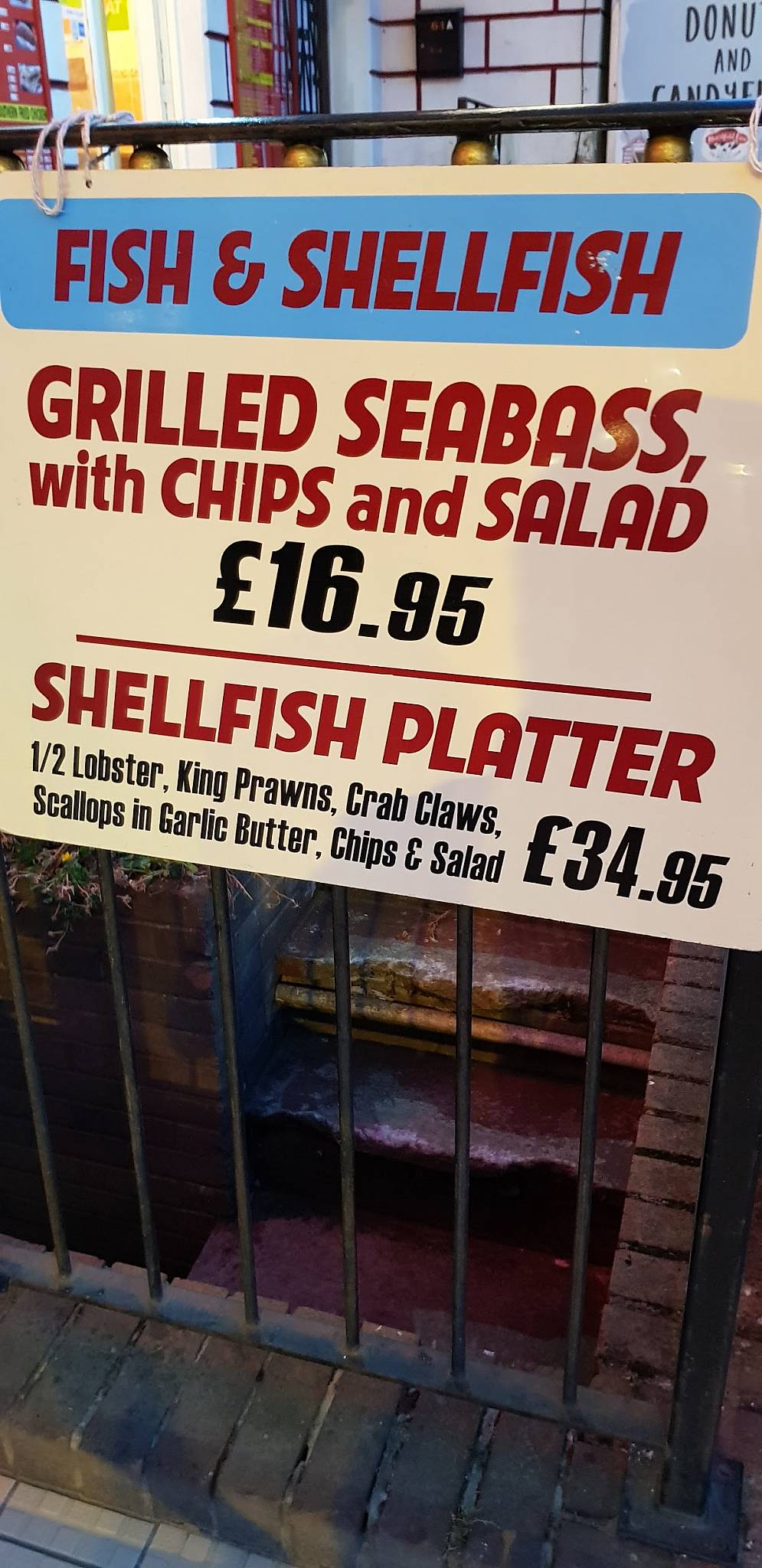 Menu at Charcoal Grill restaurant, Great Yarmouth