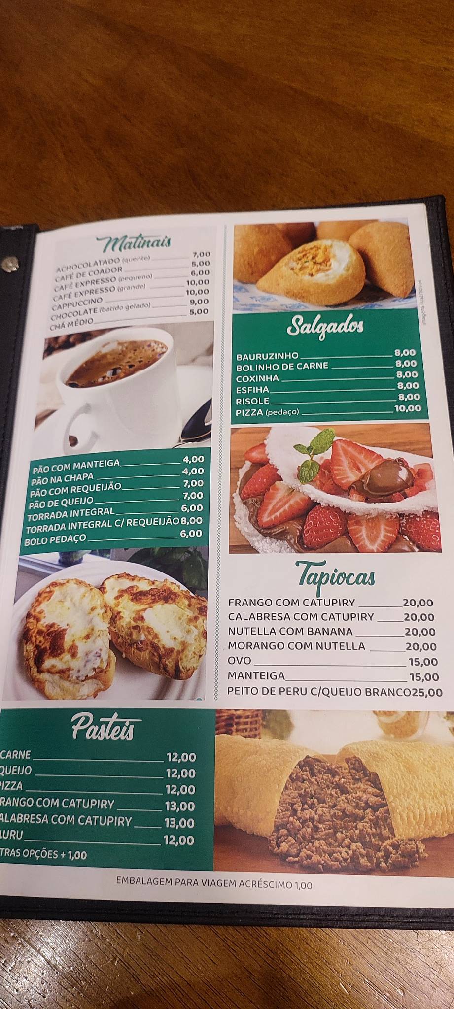 Charme de Higienópolis cardápio