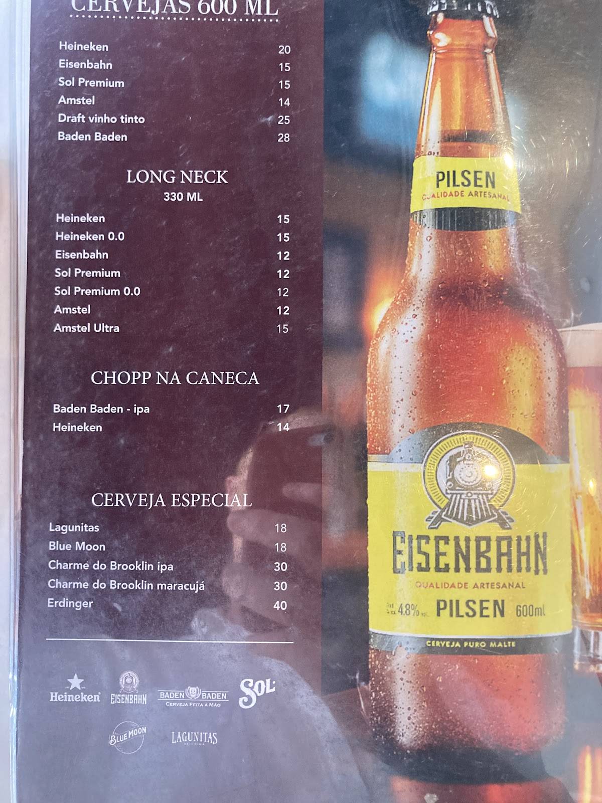 Charme do Brooklin cardápio