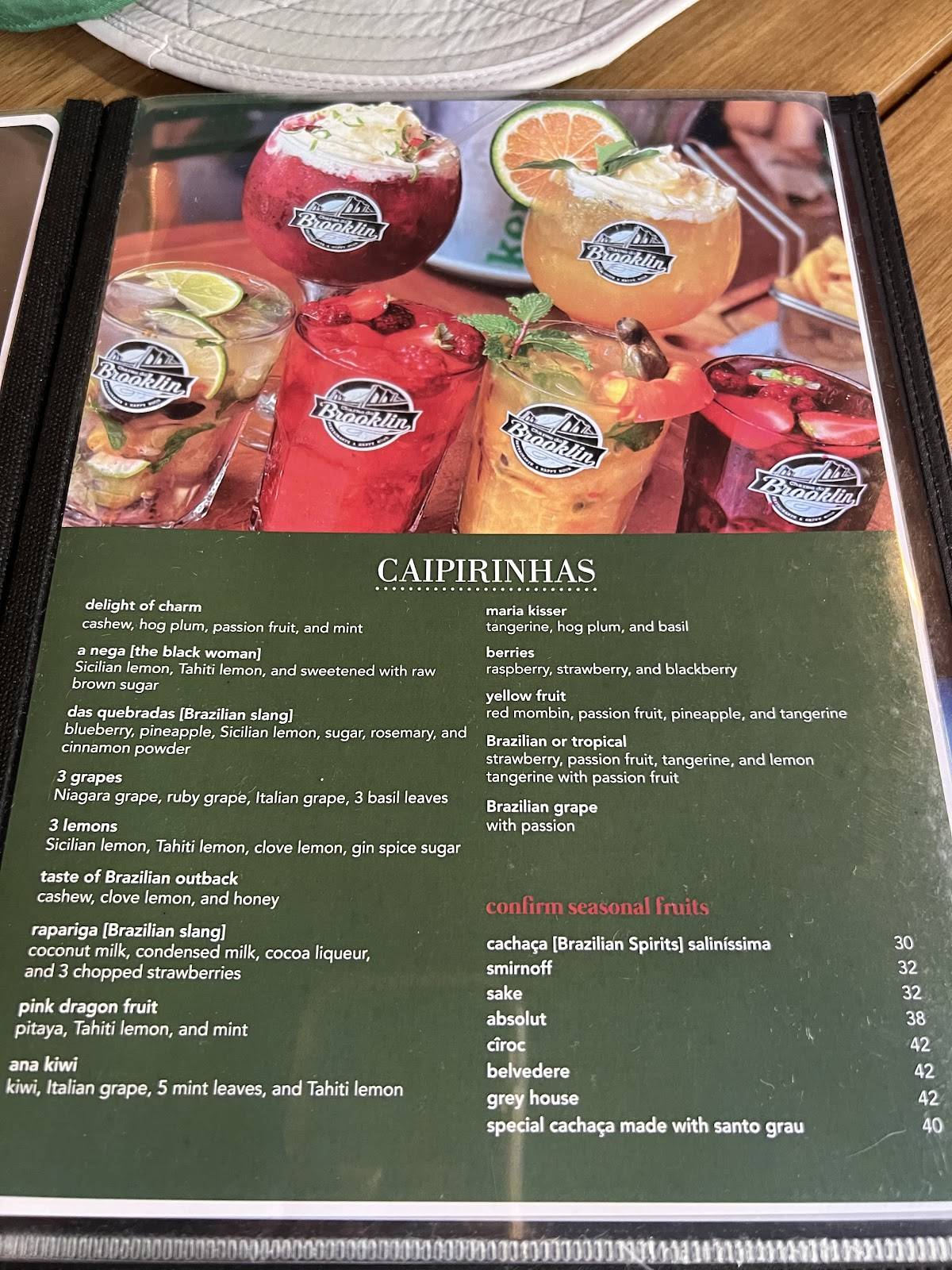 Charme do Brooklin cardápio