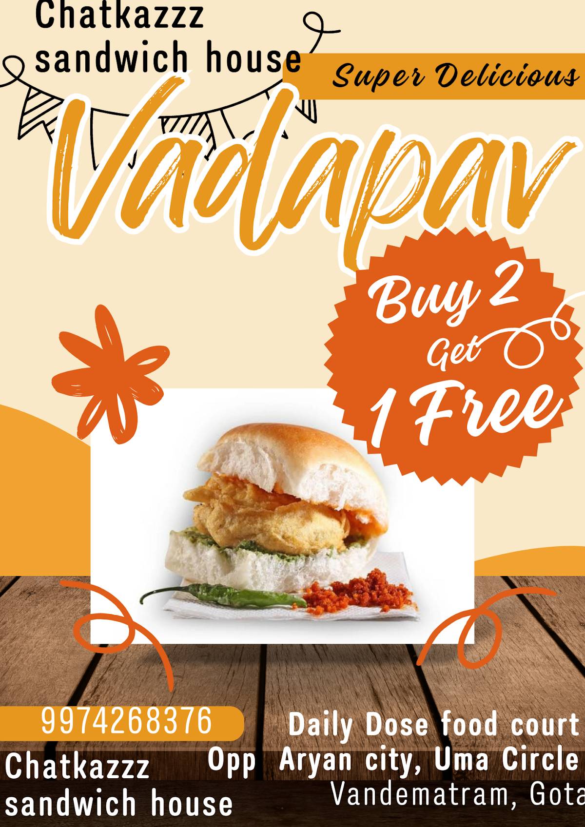 Chatkazzz Sandwich House menu