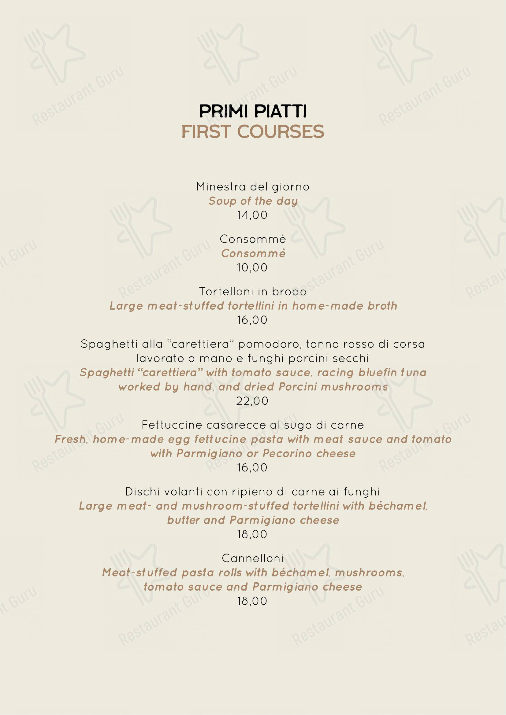 Menu di Checco Er Carettiere - Menu