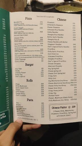 Chef's menu