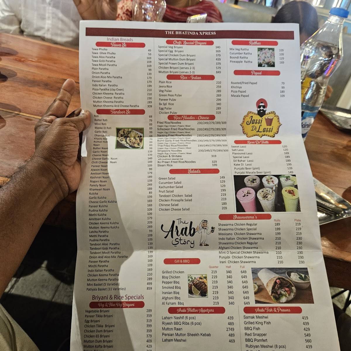 PIND CHROMEPET menu