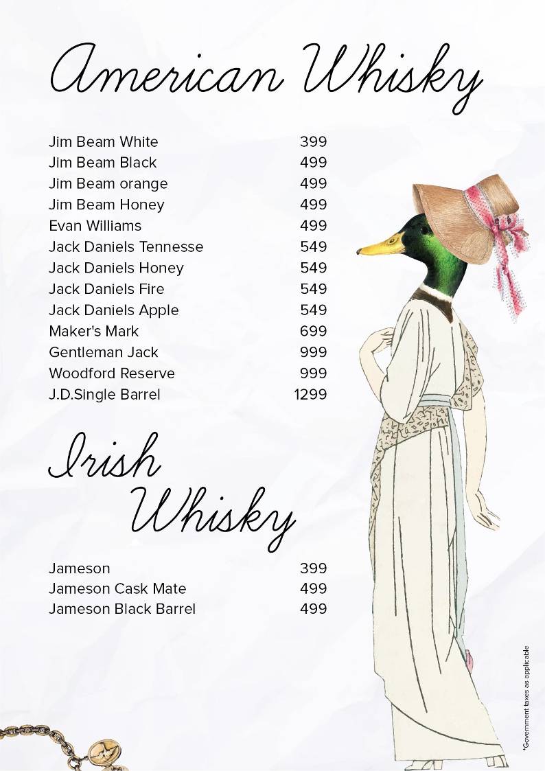 The Living Room menu