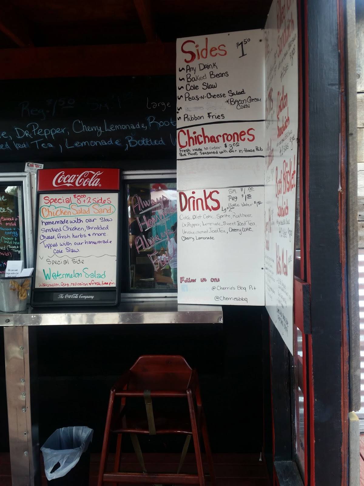 Menu at Cherries BBQ Pit, Polson