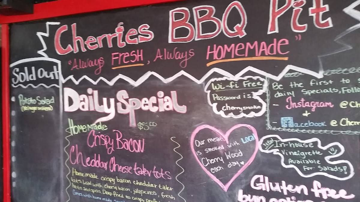 Menu at Cherries BBQ Pit, Polson