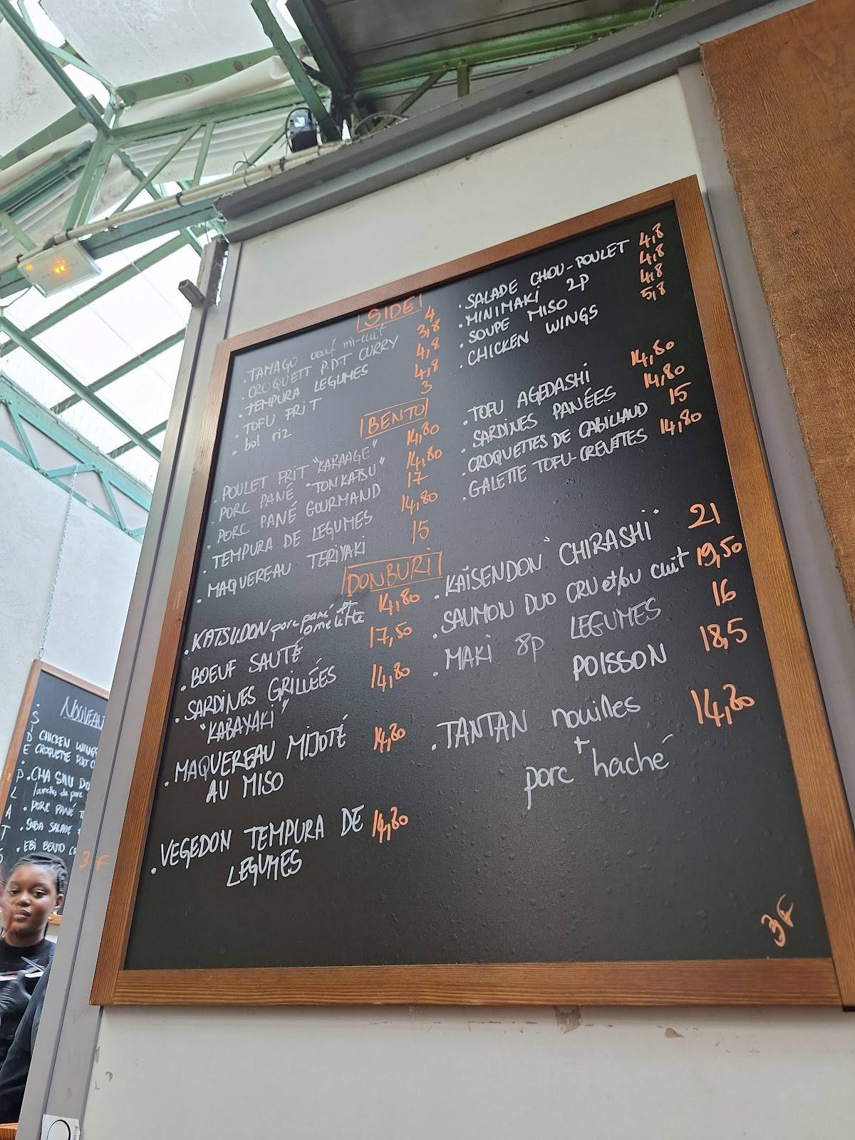 Menu de Chez Taeko