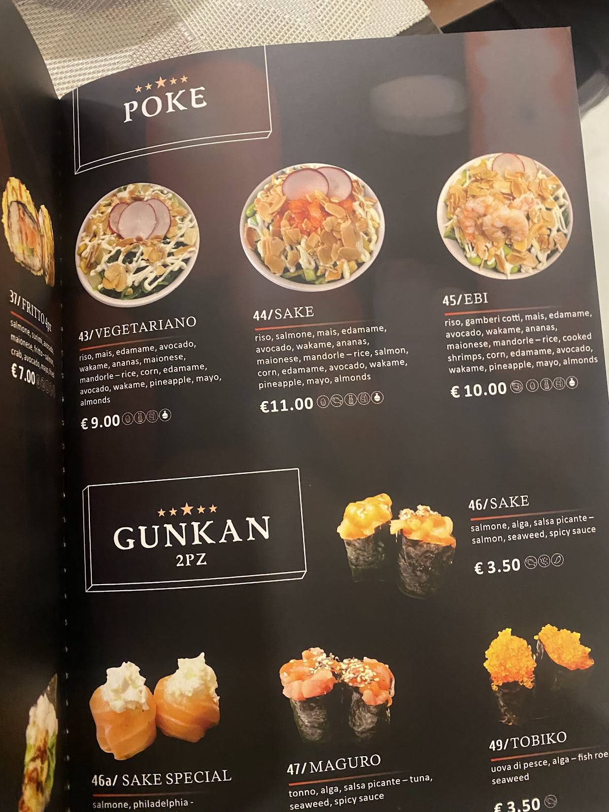 Menu di Ristorante Cinese Giapponese Hasu 