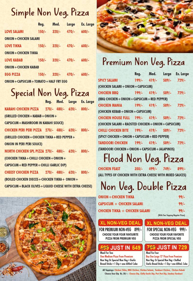 Chicago delights menu