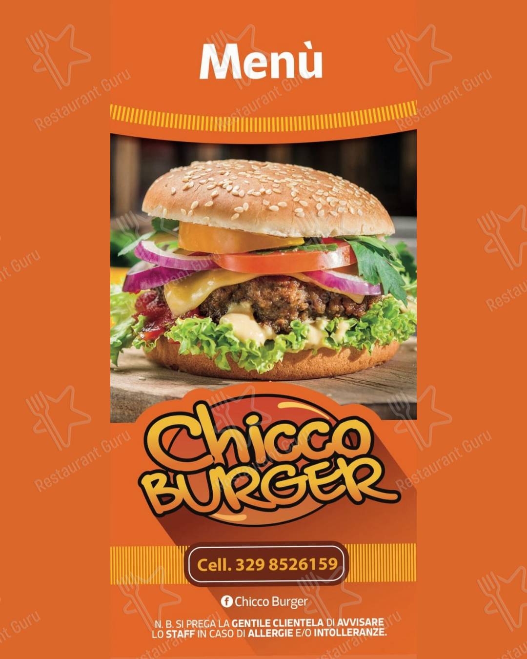 Menu di Chicco burger