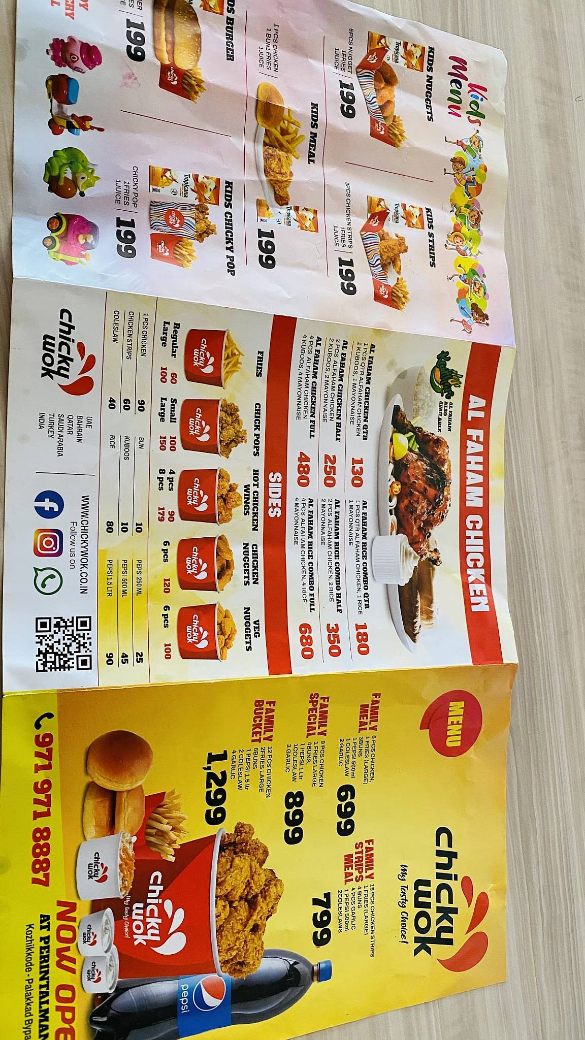 Chickywok Perinthalmanna menu