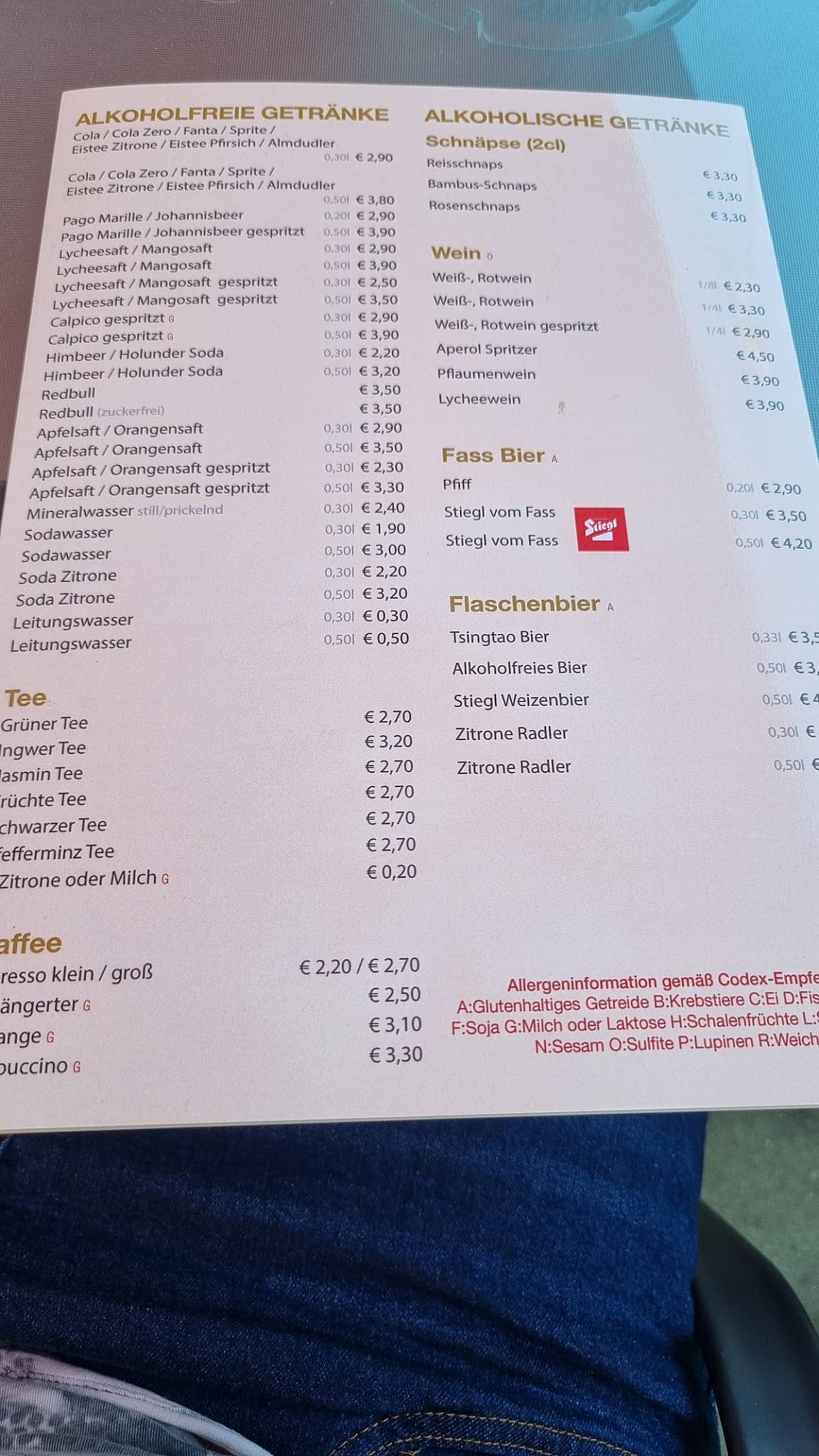 Menu de China Restaurant Pagode