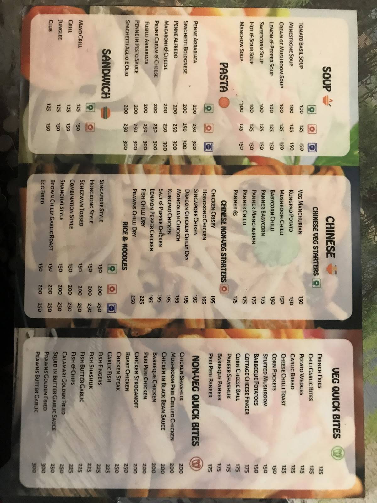 Chinese Kitchen menu