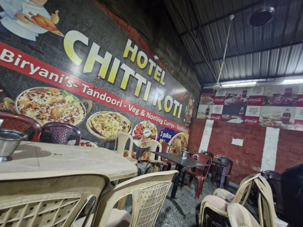 Chitti roti menu