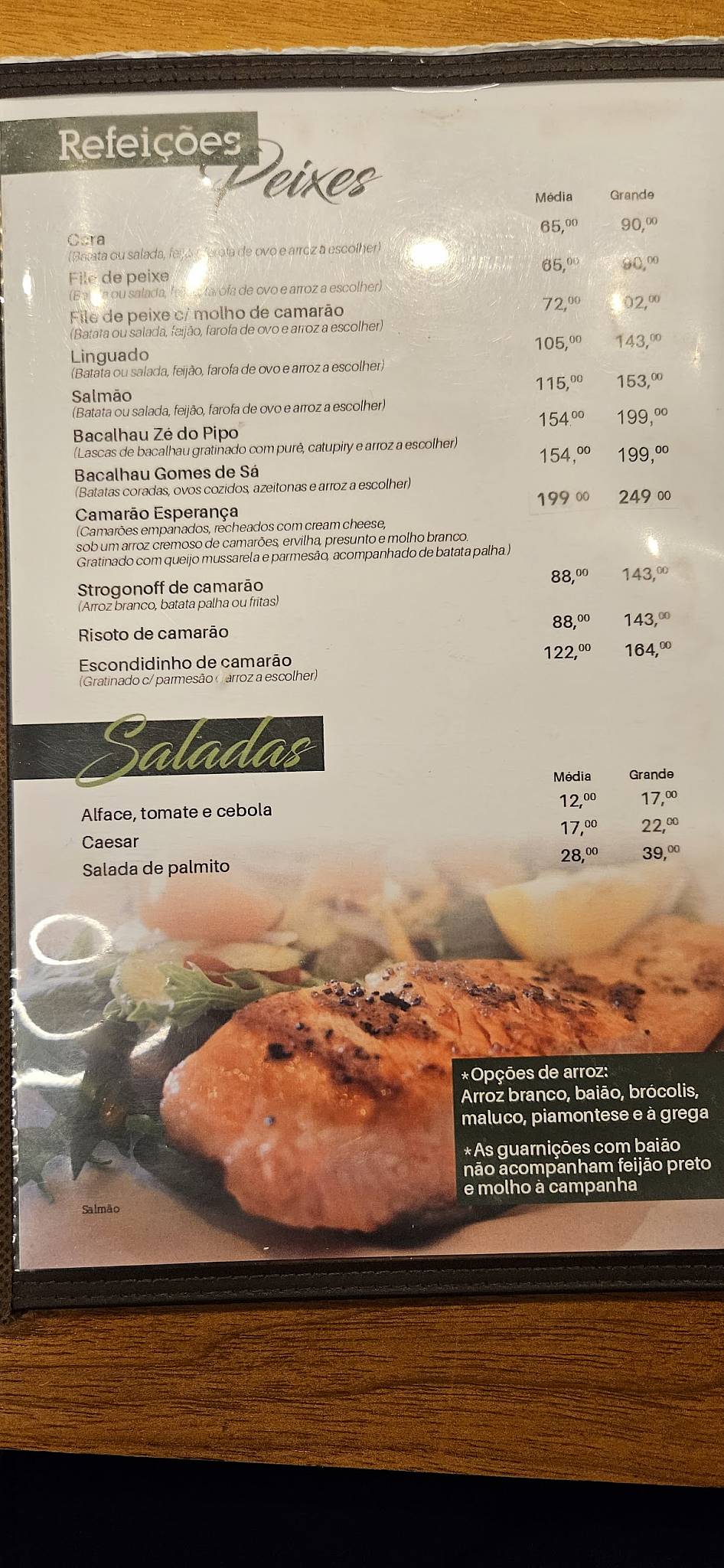 Menu em Bar e Choperia Esperança, Rio de Janeiro