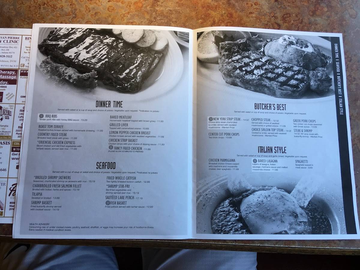 Menu at Christos Family Dining restaurant, Knox