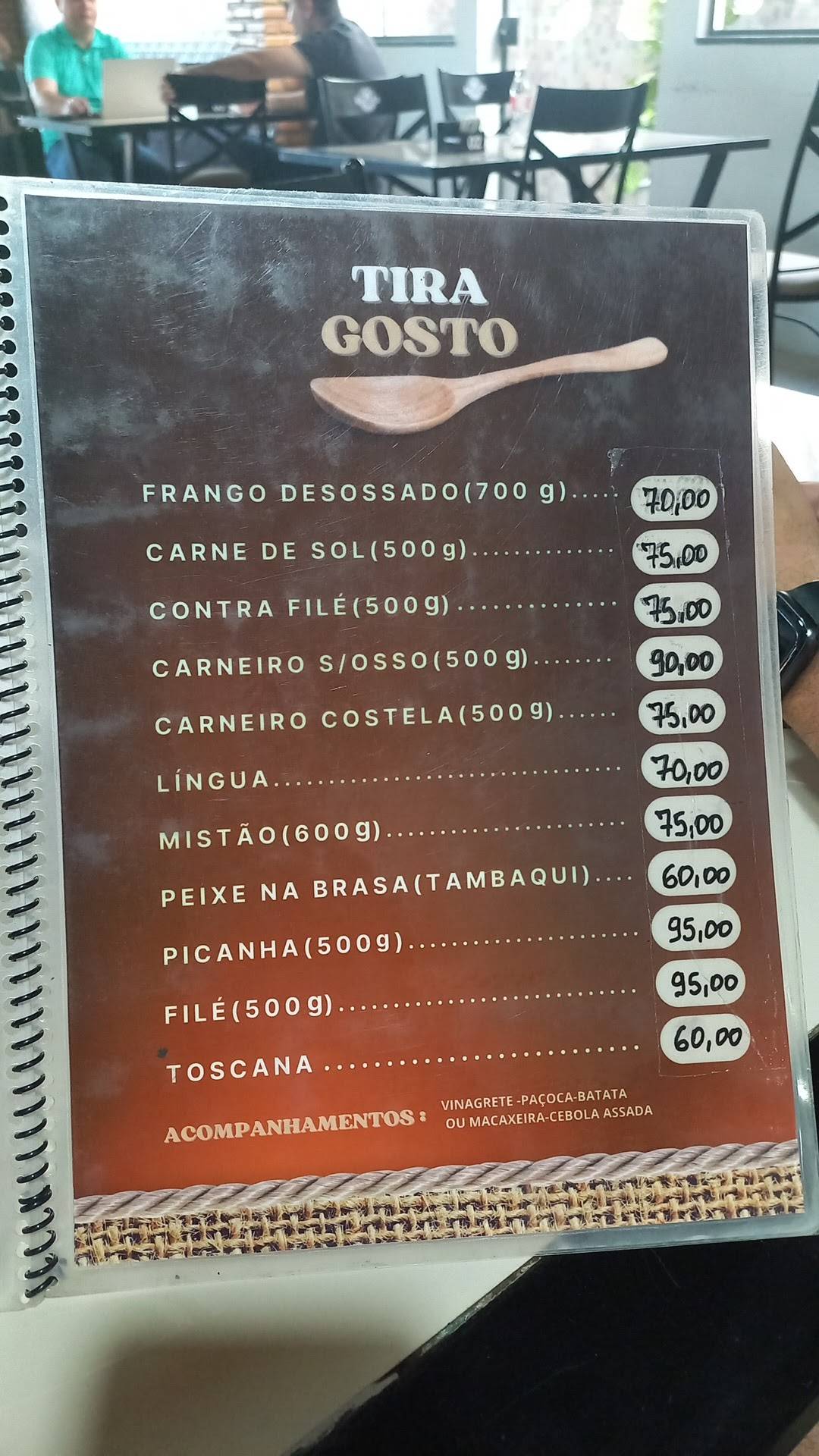Churrascaria Carnaúba cardápio
