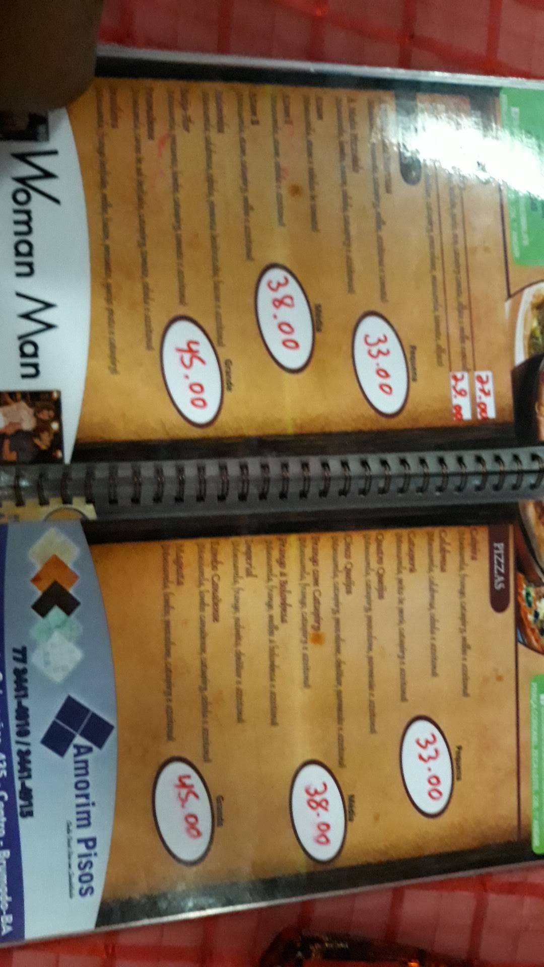 Restaurante e Churrascaria Boca Nervosa cardápio