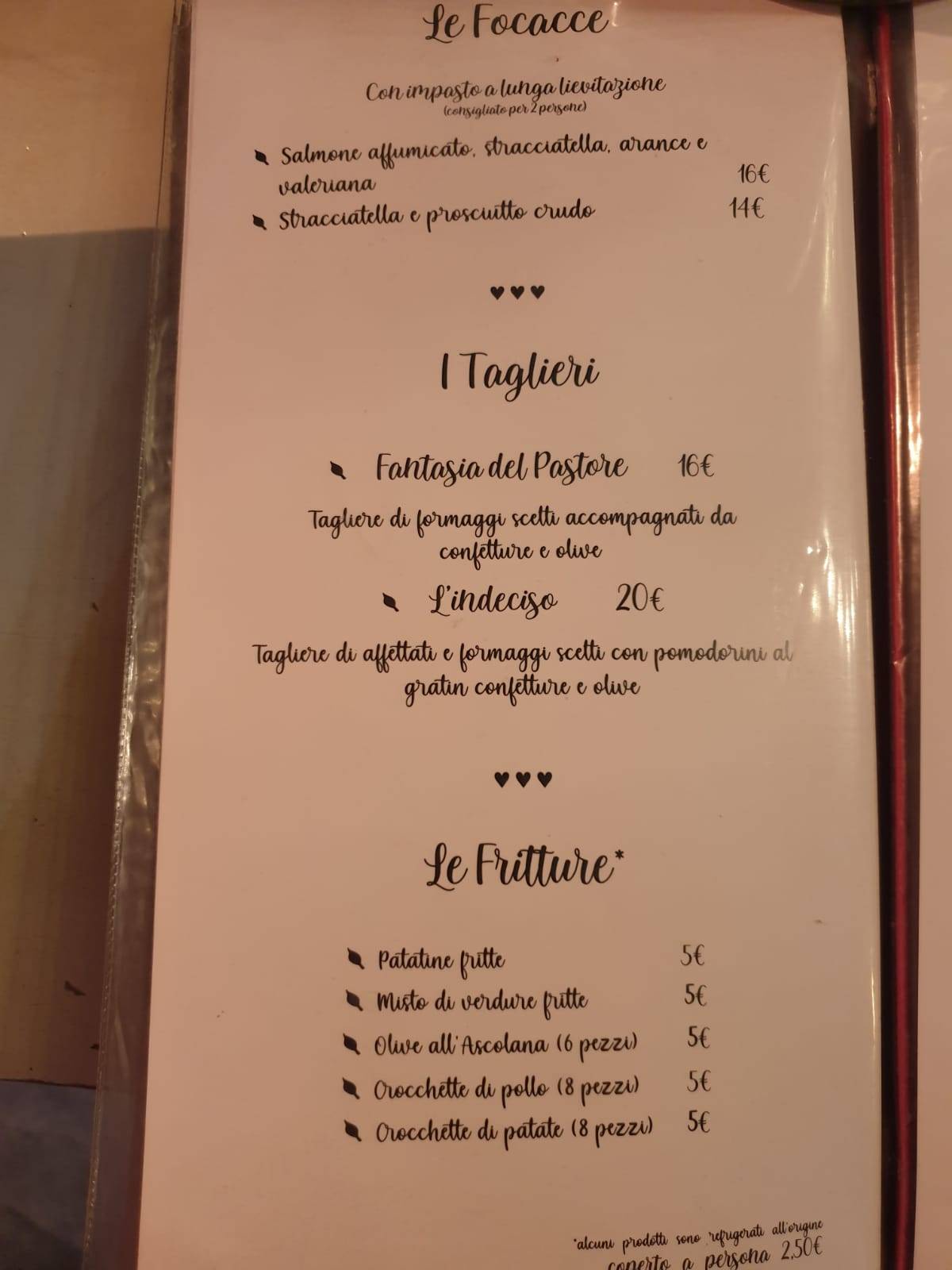 Menu di Civico 26 
