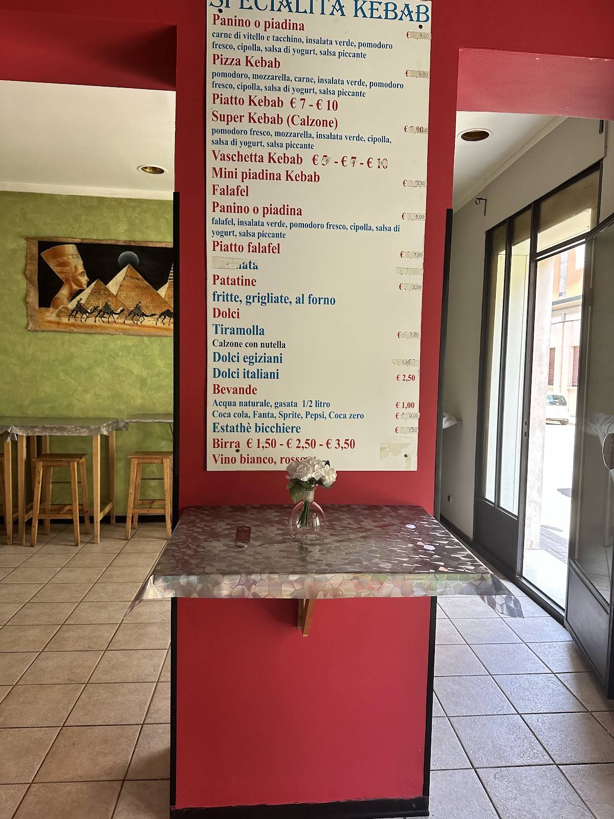 Menu di Pizzeria & Kebab D'asporto Cleopatra 