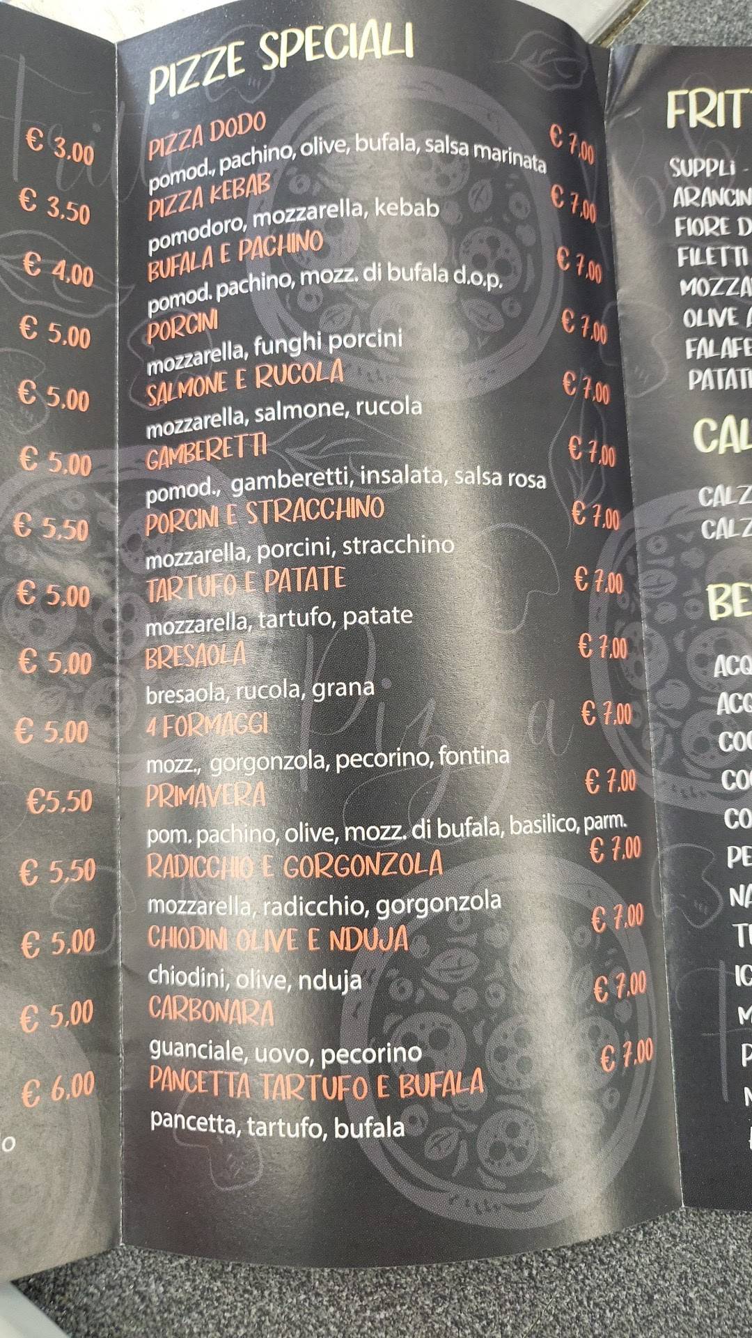 Menu di Cleopatra Pizza-Kebab 