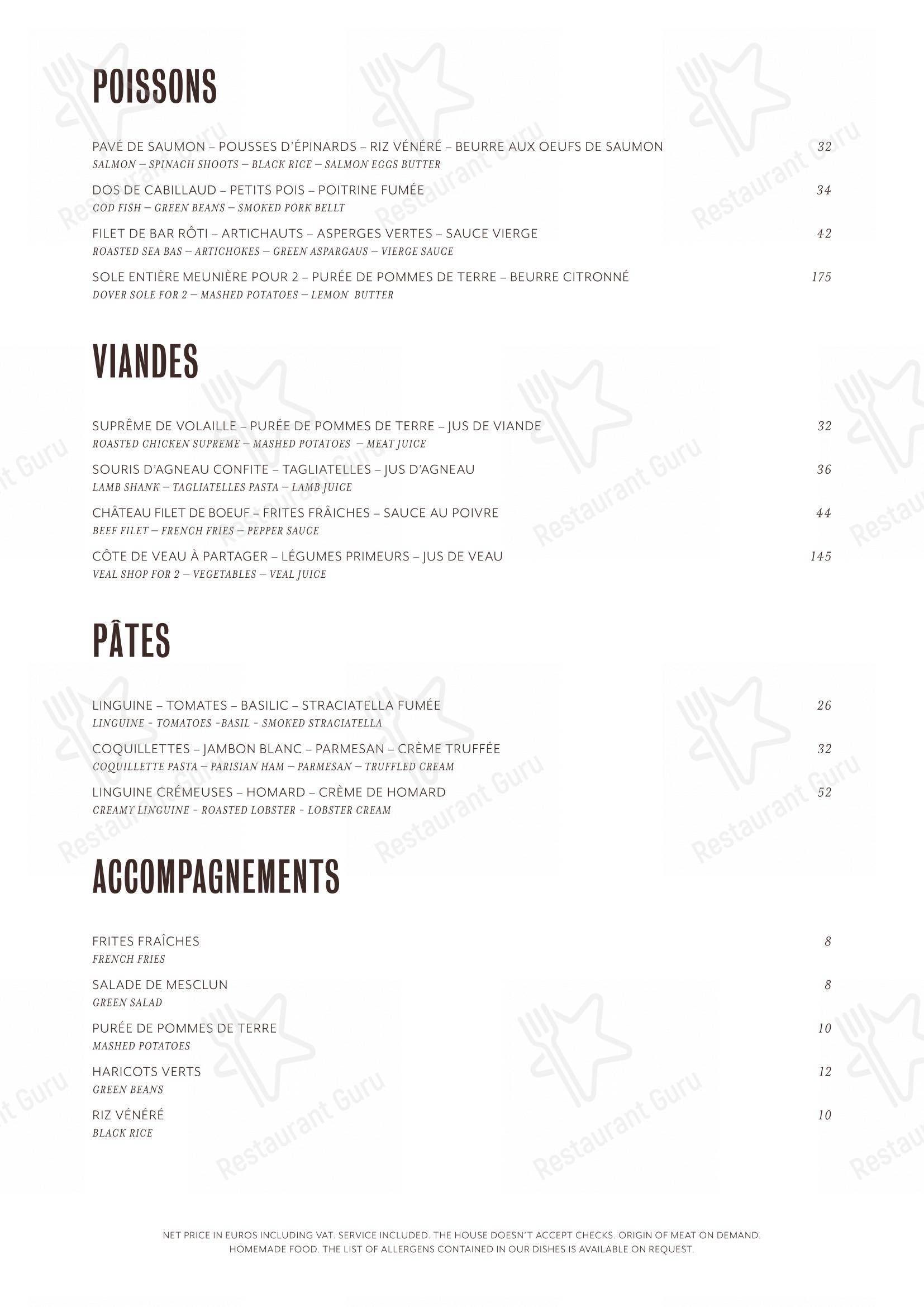 Menu pour BeauCoco Lyon dans Lyon
