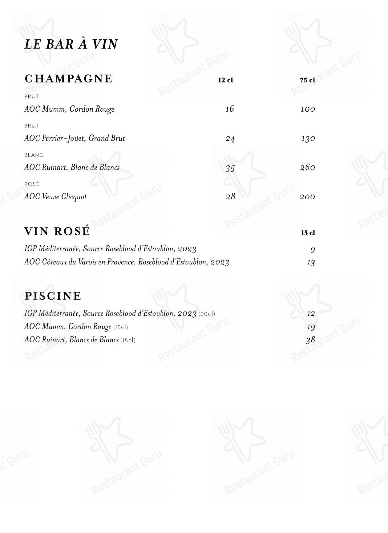 Menu pour BeauCoco Lyon - Детское