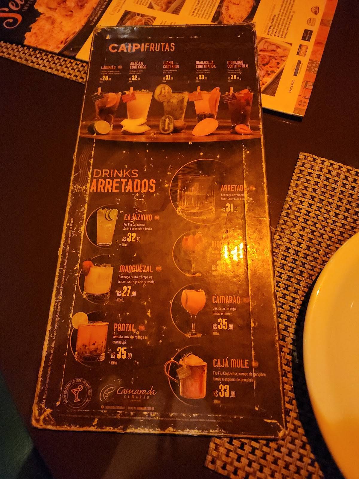 Coco Bambu Conceito cardápio