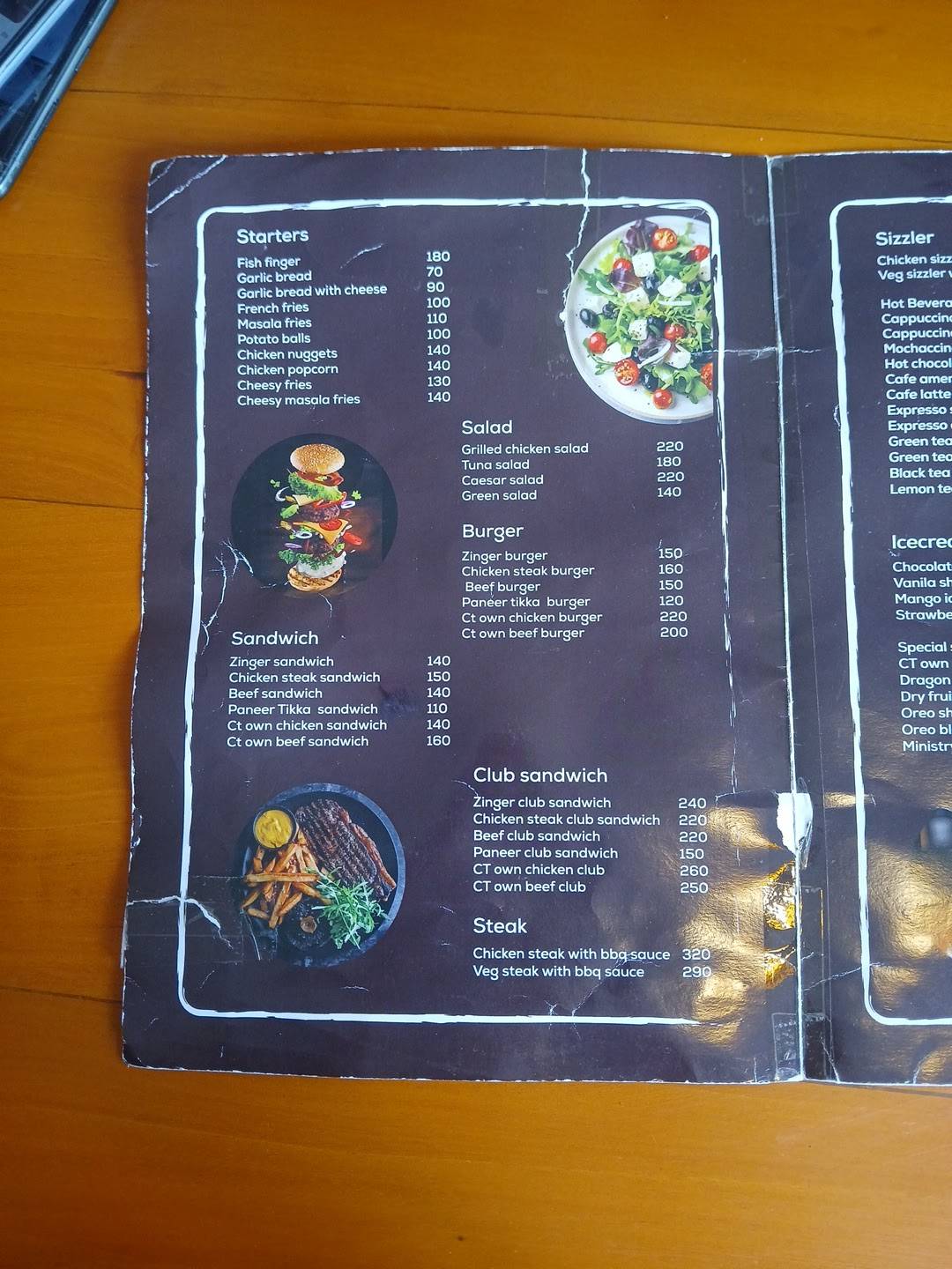 Coffee Tribe menu