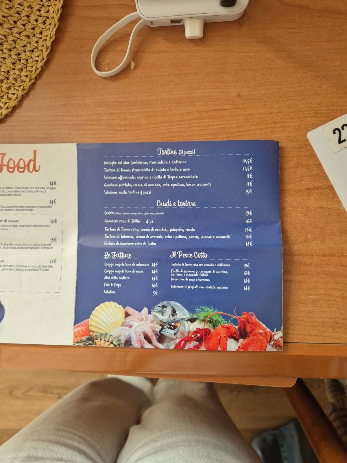 Menu di Ammare - Poke e Panini di Mare 