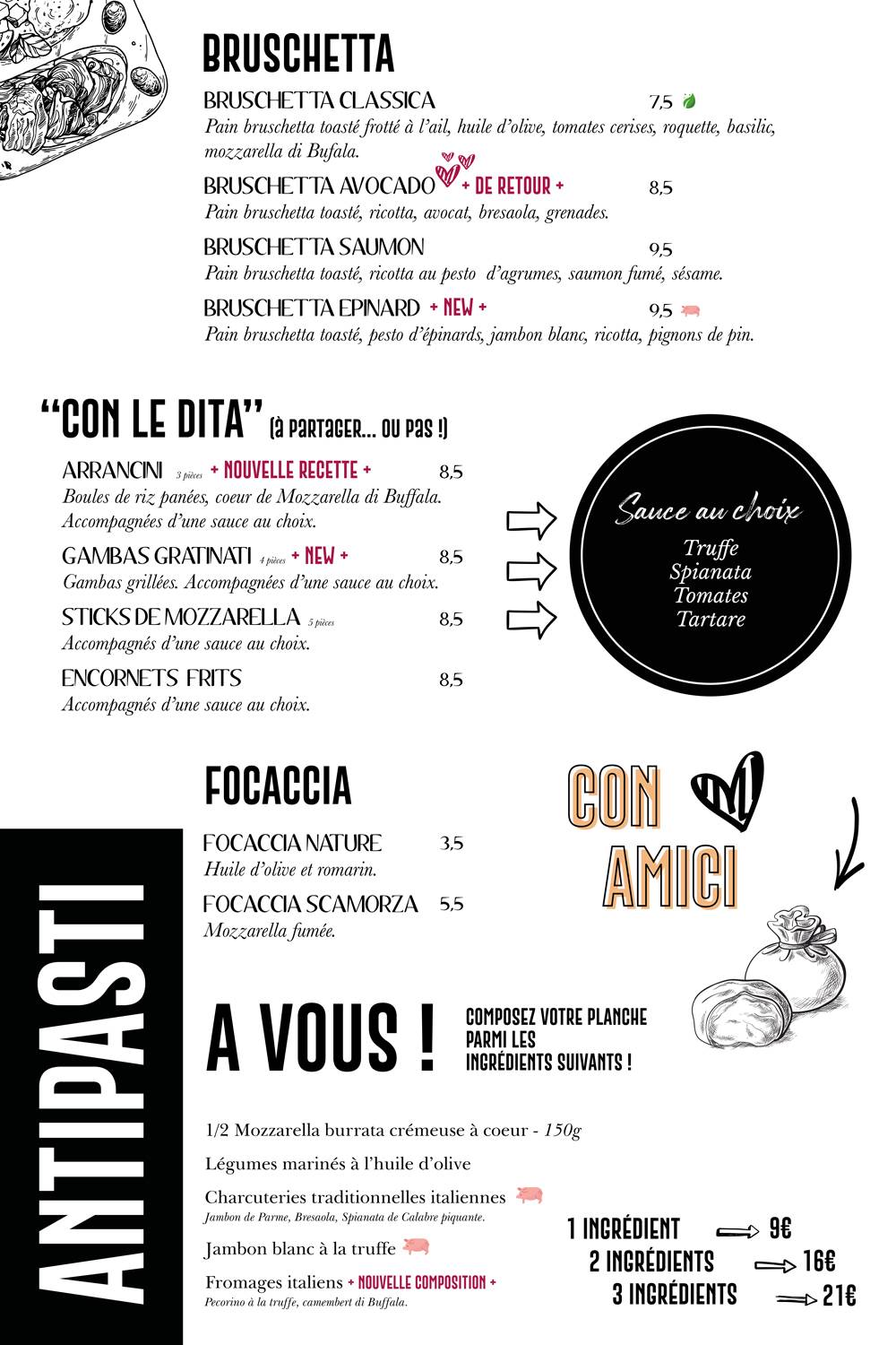 Menu de Restaurant Compiegne - Soprano