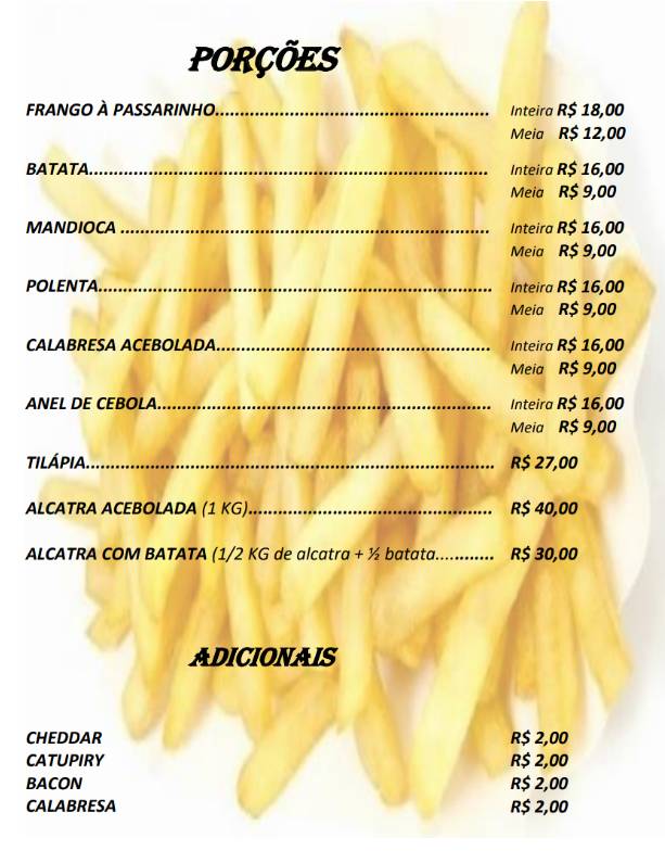 Contenda Delivery cardápio