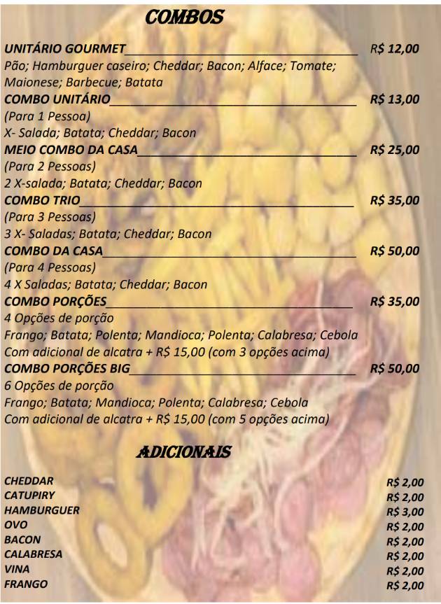 Contenda Delivery cardápio