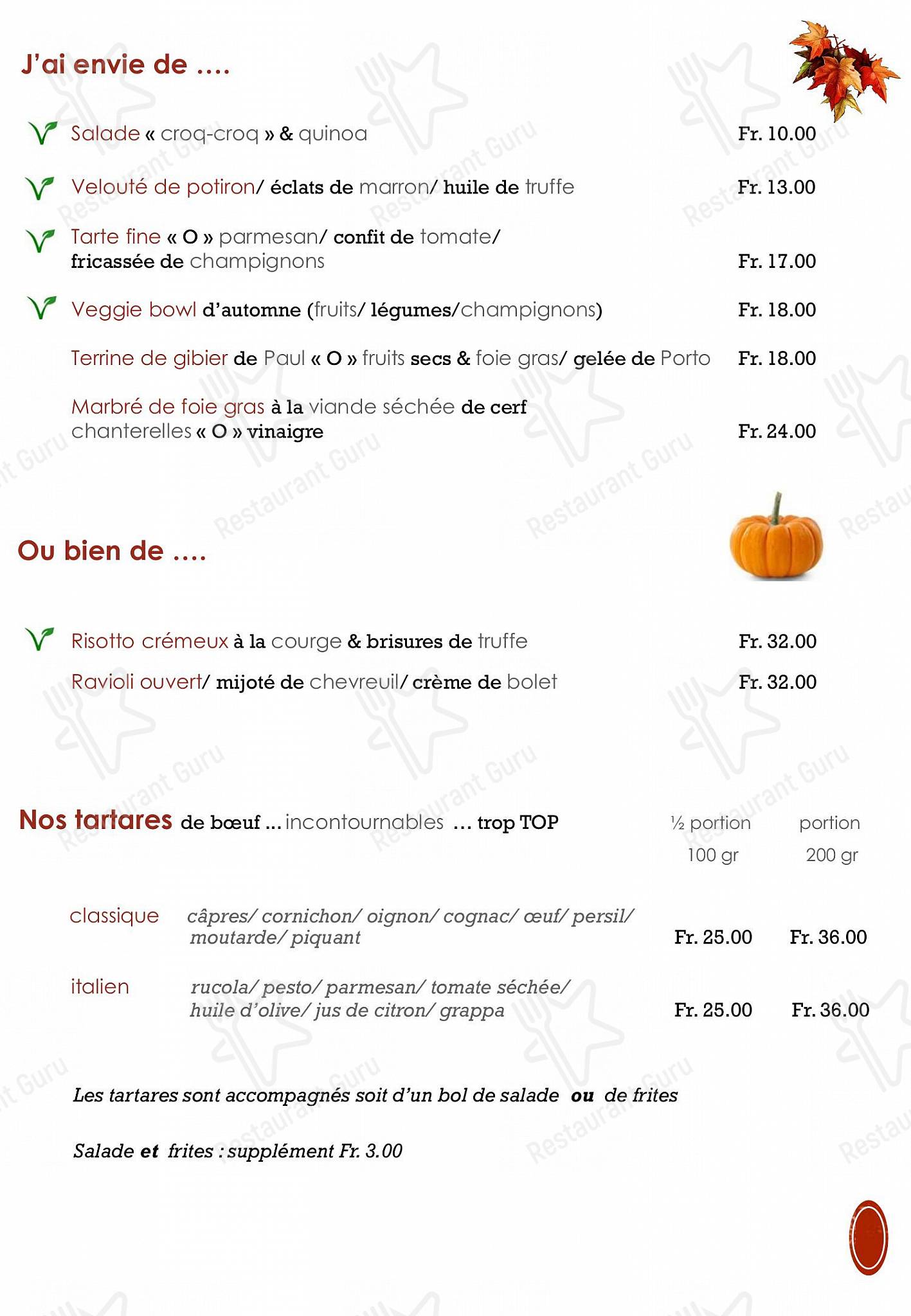 Коктейльная карта per Le Continental Restaurant ristorante